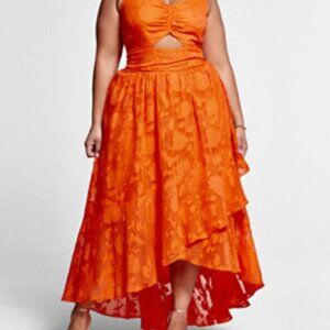 #5❤️ New Fashion to Figure Aria Hi-Lo Floral Dress